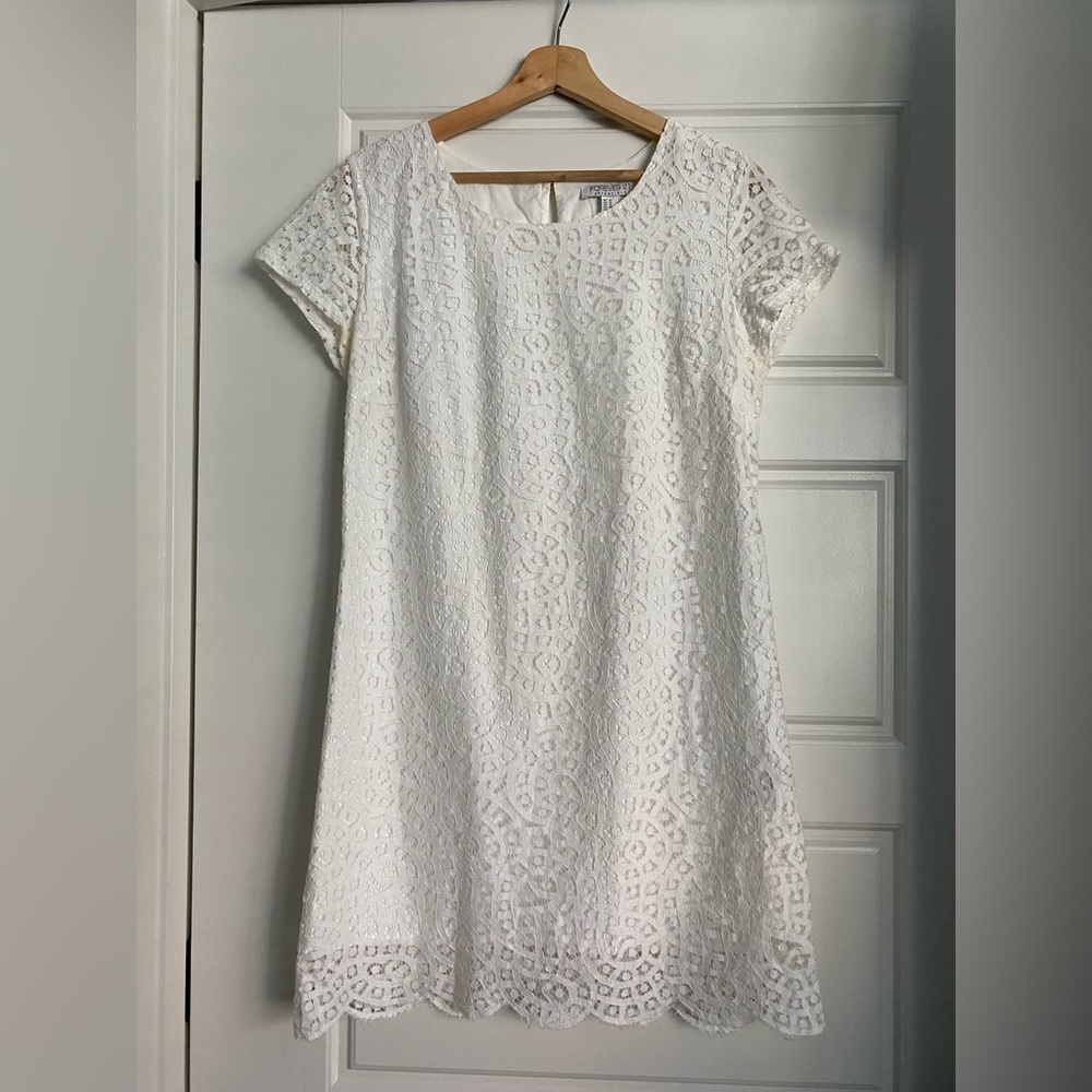 White Lace Dress - EUC!